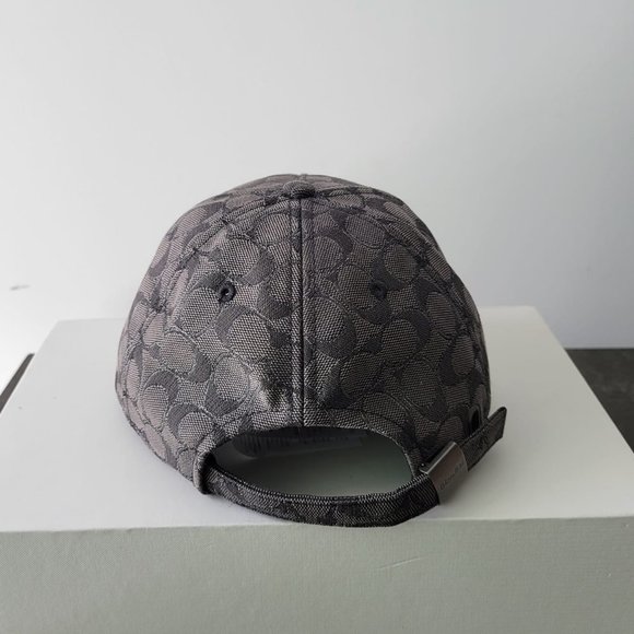 NWT $69 *NEW* COACH Baseball Hat In Metallic Signature - Picture 3 of 4